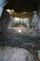 A look inside the southern dolmen